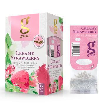 CREAMY STRAWBERRY in filter tea bags